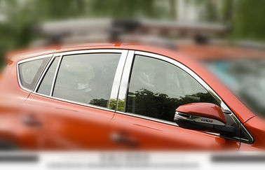 China Revestimiento de ventanas de automóviles de acero inoxidable pulido adecuado para Toyota RAV4 2013 2014 proveedor